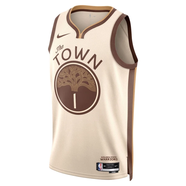 Maglia Golden State Warriors Jonathan Kuminga City Edition 2025-26 Swingman Bianco - Uomo