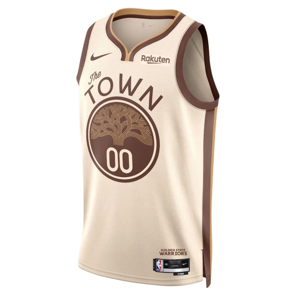 Maglia Golden State Warriors Personalizzata City Edition 2025-26 Swingman Bianco - Uomo