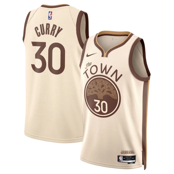 Maglia Golden State Warriors Stephen Curry City Edition 2025-26 Swingman Bianco - Uomo