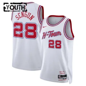 Maglia Houston Rockets Alperen Sengun City Edition 2025-26 Swingman Bianco - Bambino