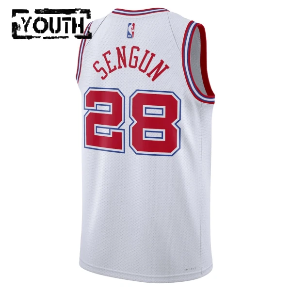 Maglia Houston Rockets Alperen Sengun City Edition 2025-26 Swingman Bianco - Bambino