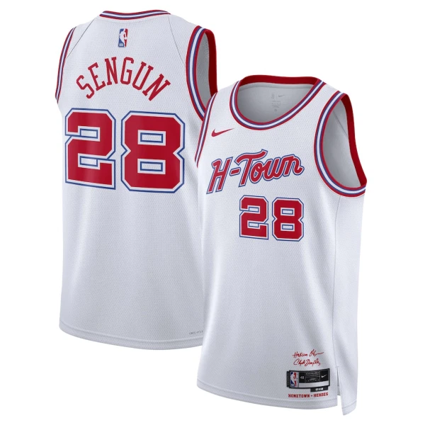 Maglia Houston Rockets Alperen Sengun City Edition 2025-26 Swingman Bianco - Uomo Maglia Houston Rockets Alperen Sengun City Edition 2025-26 Swingman Bianco - Uomo