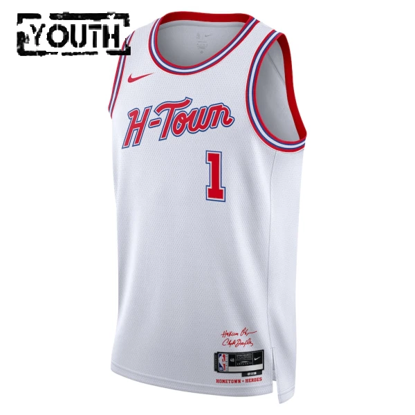 Maglia Houston Rockets Amen Thompson City Edition 2025-26 Swingman Bianco - Bambino