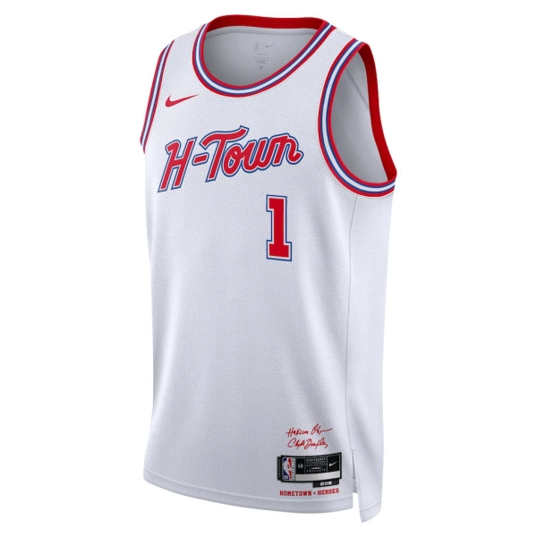 Maglia Houston Rockets Amen Thompson City Edition 2025-26 Swingman Bianco - Uomo