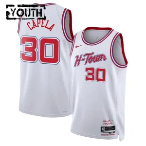 Maglia Houston Rockets Clint Capela City Edition 2025-26 Swingman Bianco - Bambino