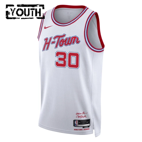 Maglia Houston Rockets Clint Capela City Edition 2025-26 Swingman Bianco - Bambino