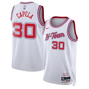 Maglia Houston Rockets Clint Capela City Edition 2025-26 Swingman Bianco - Uomo