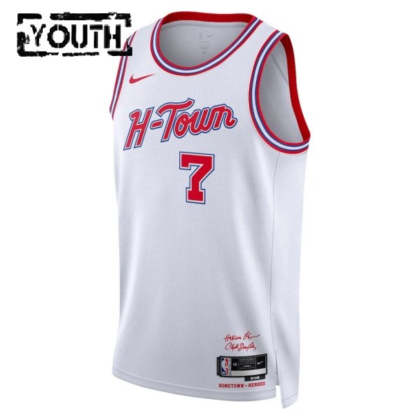 Maglia Houston Rockets Kevin Durant City Edition 2025-26 Swingman Bianco - Bambino