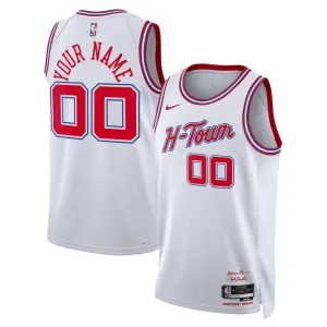 Maglia Houston Rockets Personalizzata City Edition 2025-26 Swingman Bianco - Uomo