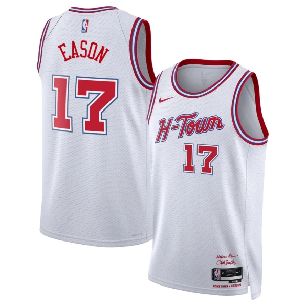Maglia Houston Rockets Tari Eason City Edition 2025-26 Swingman Bianco - Uomo