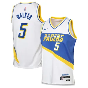 Maglia Indiana Pacers Jarace Walker City Edition 2025-26 Swingman Bianco - Uomo