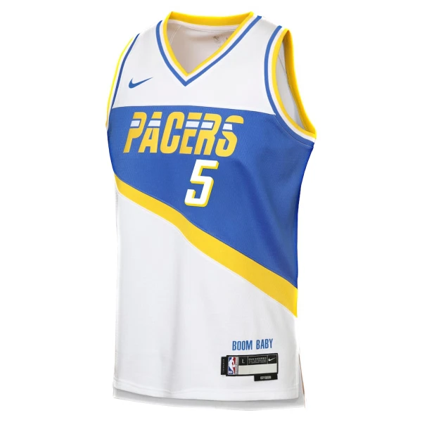 Maglia Indiana Pacers Jarace Walker City Edition 2025-26 Swingman Bianco - Uomo