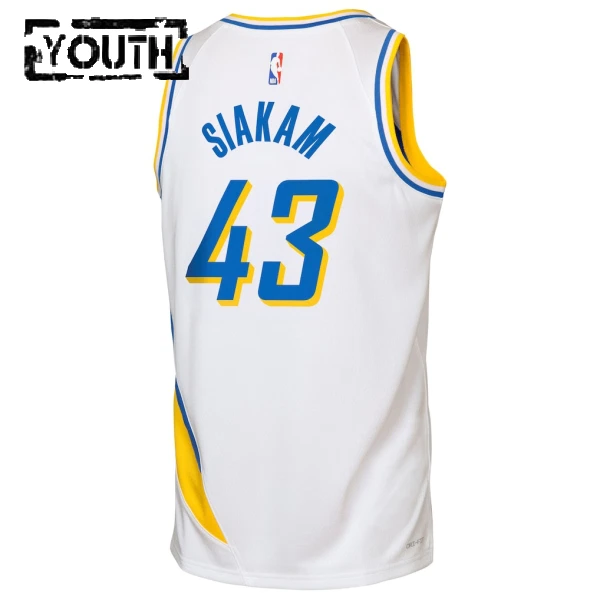 Maglia Indiana Pacers Pascal Siakam City Edition 2025-26 Swingman Bianco - Bambino