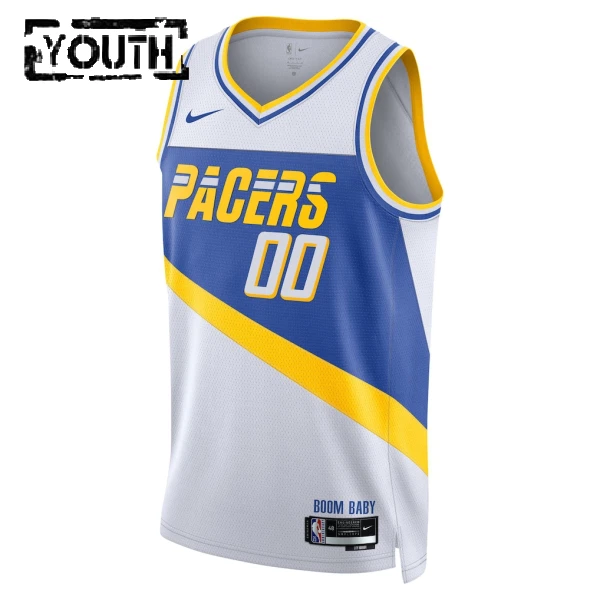 Maglia Indiana Pacers Personalizzata City Edition 2025-26 Swingman Bianco - Bambino