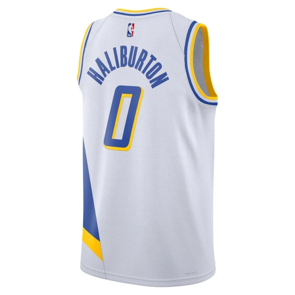 Maglia Indiana Pacers Tyrese Haliburton City Edition 2025-26 Swingman Bianco - Uomo
