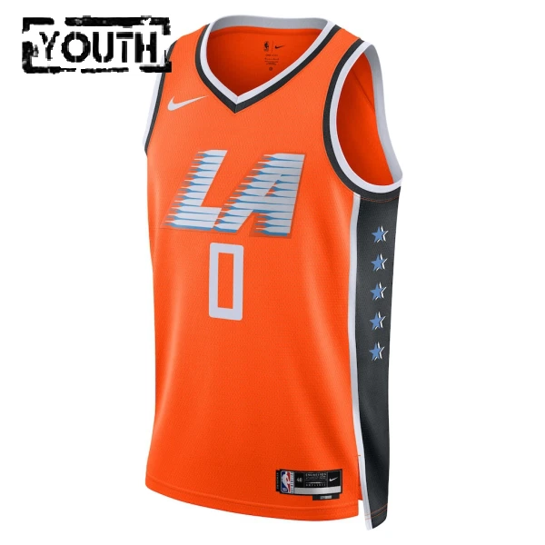 Maglia LA Clippers Bradley Beal City Edition 2025-26 Swingman Arancione - Bambino
