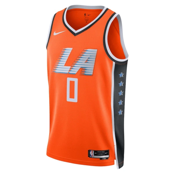 Maglia LA Clippers Bradley Beal City Edition 2025-26 Swingman Arancione - Uomo
