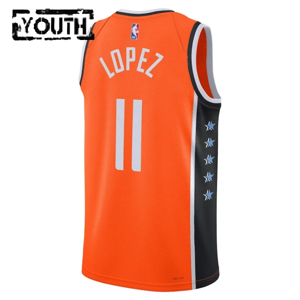 Maglia LA Clippers Brook Lopez City Edition 2025-26 Swingman Arancione - Bambino