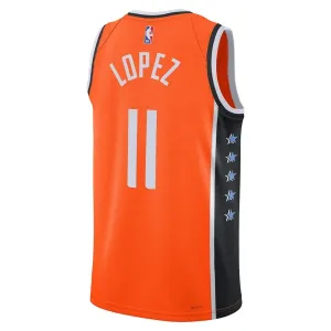 Maglia LA Clippers Brook Lopez City Edition 2025-26 Swingman Arancione - Uomo