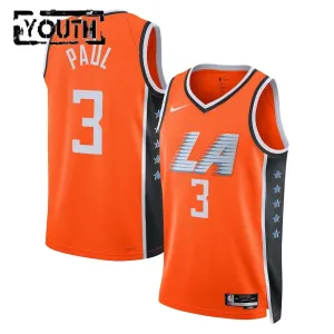 Maglia LA Clippers Chris Paul City Edition 2025-26 Swingman Arancione - Bambino
