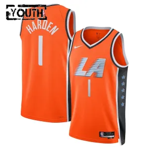Maglia LA Clippers James Harden City Edition 2025-26 Swingman Arancione - Bambino