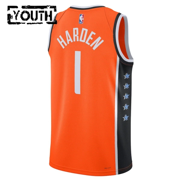 Maglia LA Clippers James Harden City Edition 2025-26 Swingman Arancione - Bambino