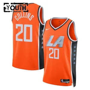 Maglia LA Clippers John Collins City Edition 2025-26 Swingman Arancione - Bambino