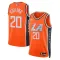 Maglia LA Clippers John Collins City Edition 2025-26 Swingman Arancione - Uomo