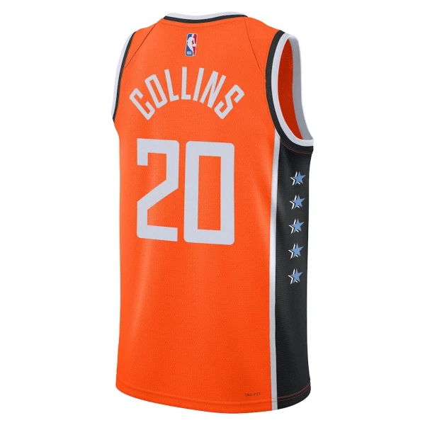 Maglia LA Clippers John Collins City Edition 2025-26 Swingman Arancione - Uomo