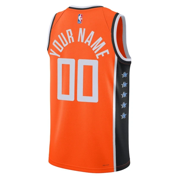 Maglia LA Clippers Personalizzata City Edition 2025-26 Swingman Arancione - Uomo
