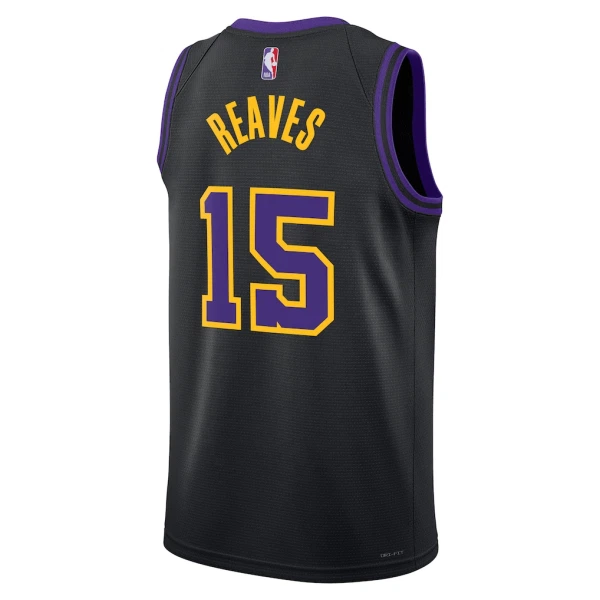 Maglia Los Angeles Lakers Austin Reaves City Edition 2025-26 Swingman Nero - Uomo