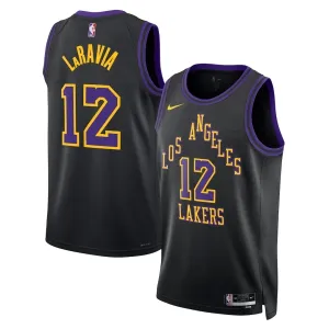 Maglia Los Angeles Lakers Jake Laravia City Edition 2025-26 Swingman Nero - Uomo