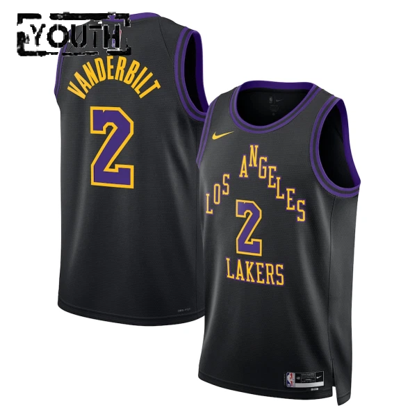 Maglia Los Angeles Lakers Jarred Vanderbilt City Edition 2025-26 Swingman Nero - Bambino