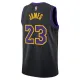 Maglia Los Angeles Lakers Lebron James City Edition 2025-26 Swingman Nero - Uomo