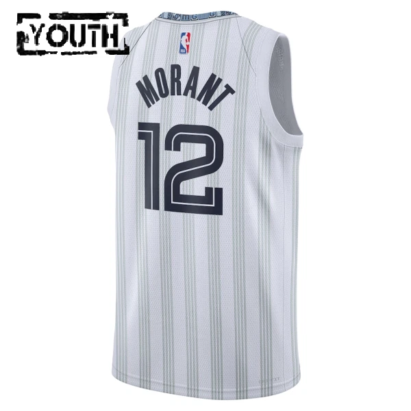 Maglia Memphis Grizzlies Ja Morant City Edition 2025-26 Swingman Grigio - Bambino