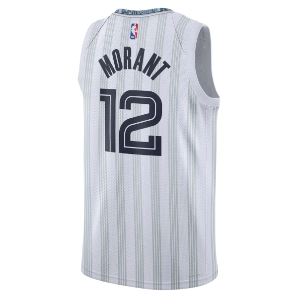 Maglia Memphis Grizzlies Ja Morant City Edition 2025-26 Swingman Grigio - Uomo