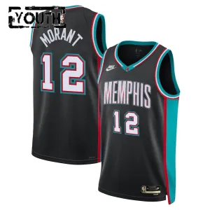 Maglia Memphis Grizzlies Ja Morant Classic Edition 2025-26 Swingman Nero - Bambino