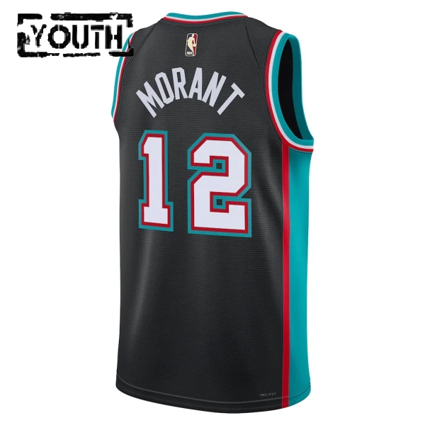 Maglia Memphis Grizzlies Ja Morant Classic Edition 2025-26 Swingman Nero - Bambino
