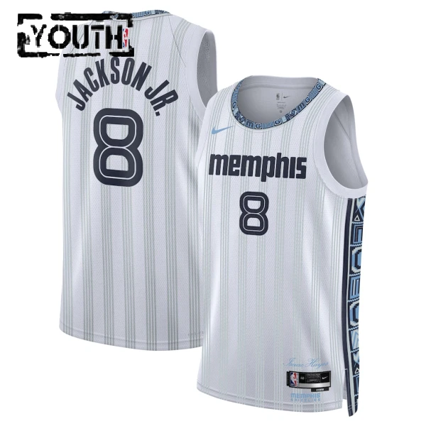 Maglia Memphis Grizzlies Jaren Jackson JR City Edition 2025-26 Swingman Grigio - Bambino