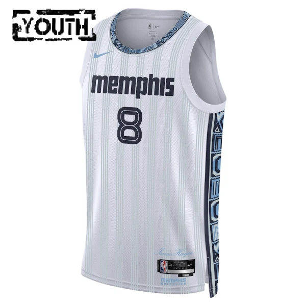 Maglia Memphis Grizzlies Jaren Jackson JR City Edition 2025-26 Swingman Grigio - Bambino