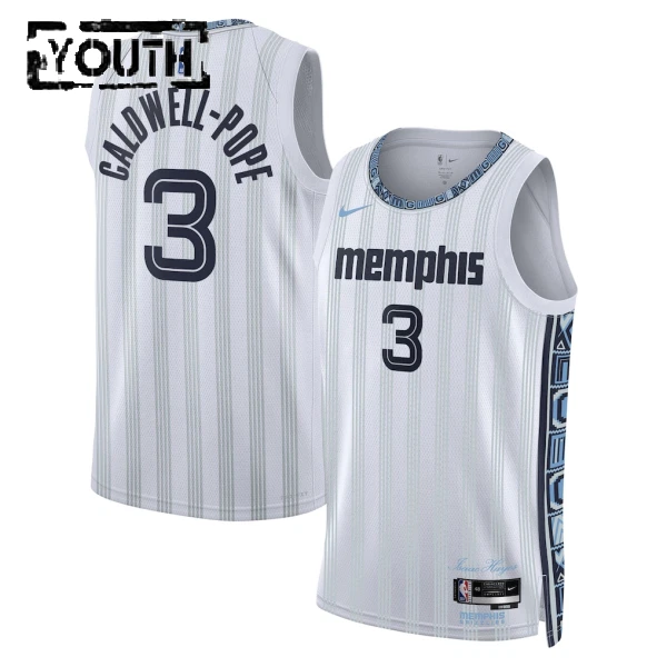 Maglia Memphis Grizzlies Kentavious Caldwell Pope City Edition 2025-26 Swingman Grigio - Bambino