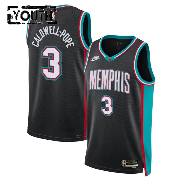 Maglia Memphis Grizzlies Kentavious Caldwell Pope Classic Edition 2025-26 Swingman Nero - Bambino