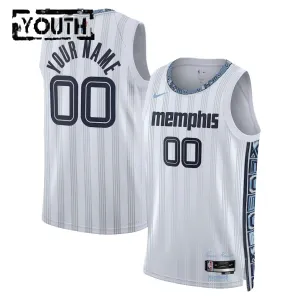 Maglia Memphis Grizzlies Personalizzata City Edition 2025-26 Swingman Grigio - Bambino