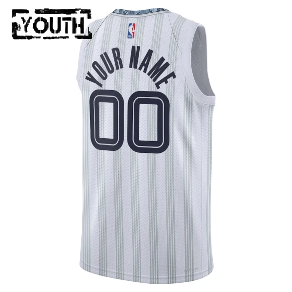 Maglia Memphis Grizzlies Personalizzata City Edition 2025-26 Swingman Grigio - Bambino