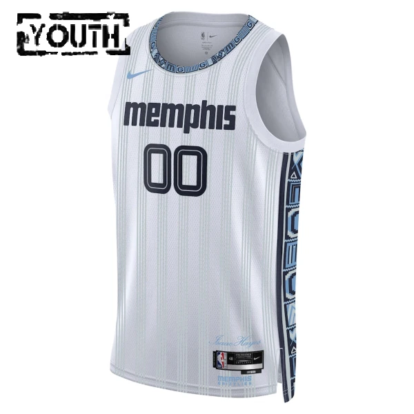 Maglia Memphis Grizzlies Personalizzata City Edition 2025-26 Swingman Grigio - Bambino