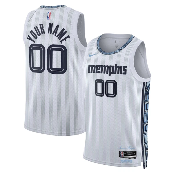 Maglia Memphis Grizzlies Personalizzata City Edition 2025-26 Swingman Grigio - Uomo