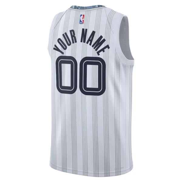 Maglia Memphis Grizzlies Personalizzata City Edition 2025-26 Swingman Grigio - Uomo