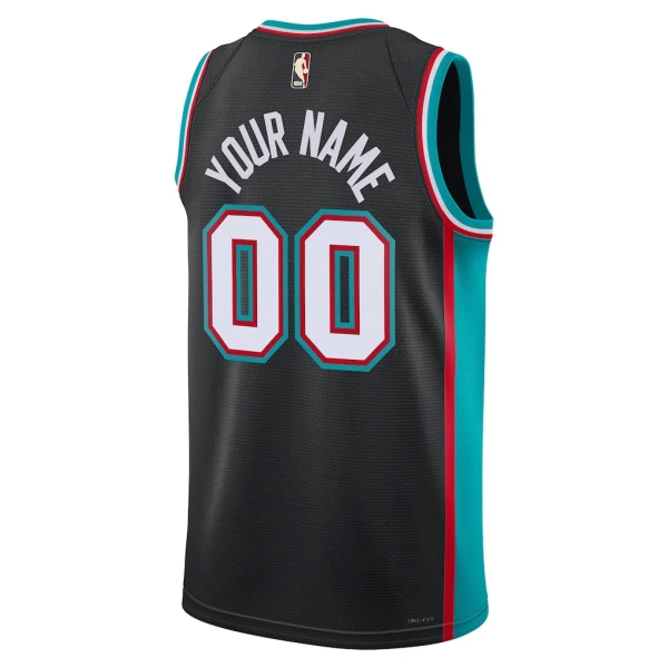 Maglia Memphis Grizzlies Personalizzata Classic Edition 2025-26 Swingman Nero - Uomo