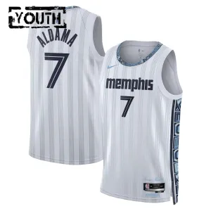 Maglia Memphis Grizzlies Santi Aldama City Edition 2025-26 Swingman Grigio - Bambino