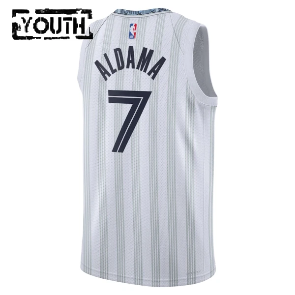 Maglia Memphis Grizzlies Santi Aldama City Edition 2025-26 Swingman Grigio - Bambino